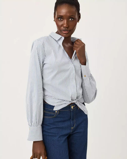 Lilly Pulitzer - The Tie Lilly Shirt - Low Tide Navy