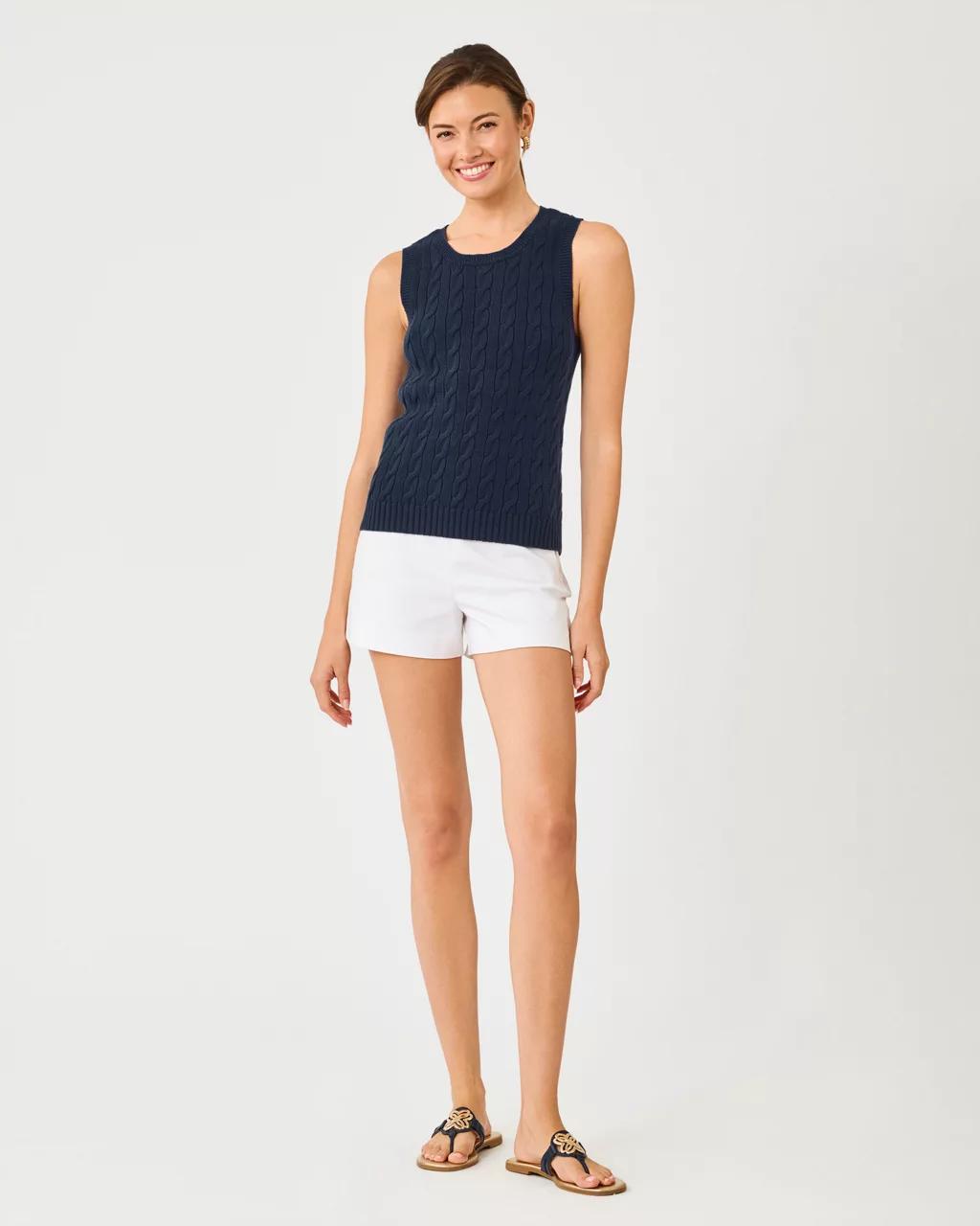 Lilly Pulitzer - Brockton Crew Neck Sweater Tank - Low Tide Navy