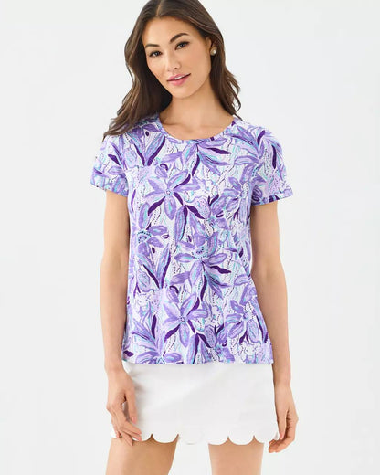 Lilly Pulitzer - Etta Scoop Neck Top - Tropicalia Purple