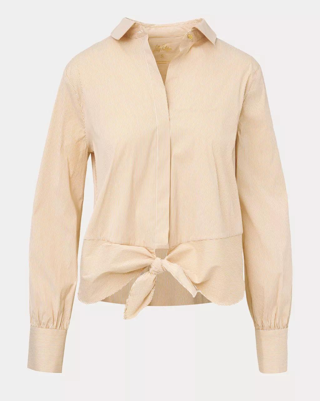 Lilly Pulitzer - The Tie Lilly Shirt - Iced Latte
