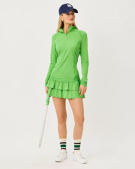 Lilly Pulitzer - UPF 50+ Luxletic Miesha Scallop Skort - Chateau Green