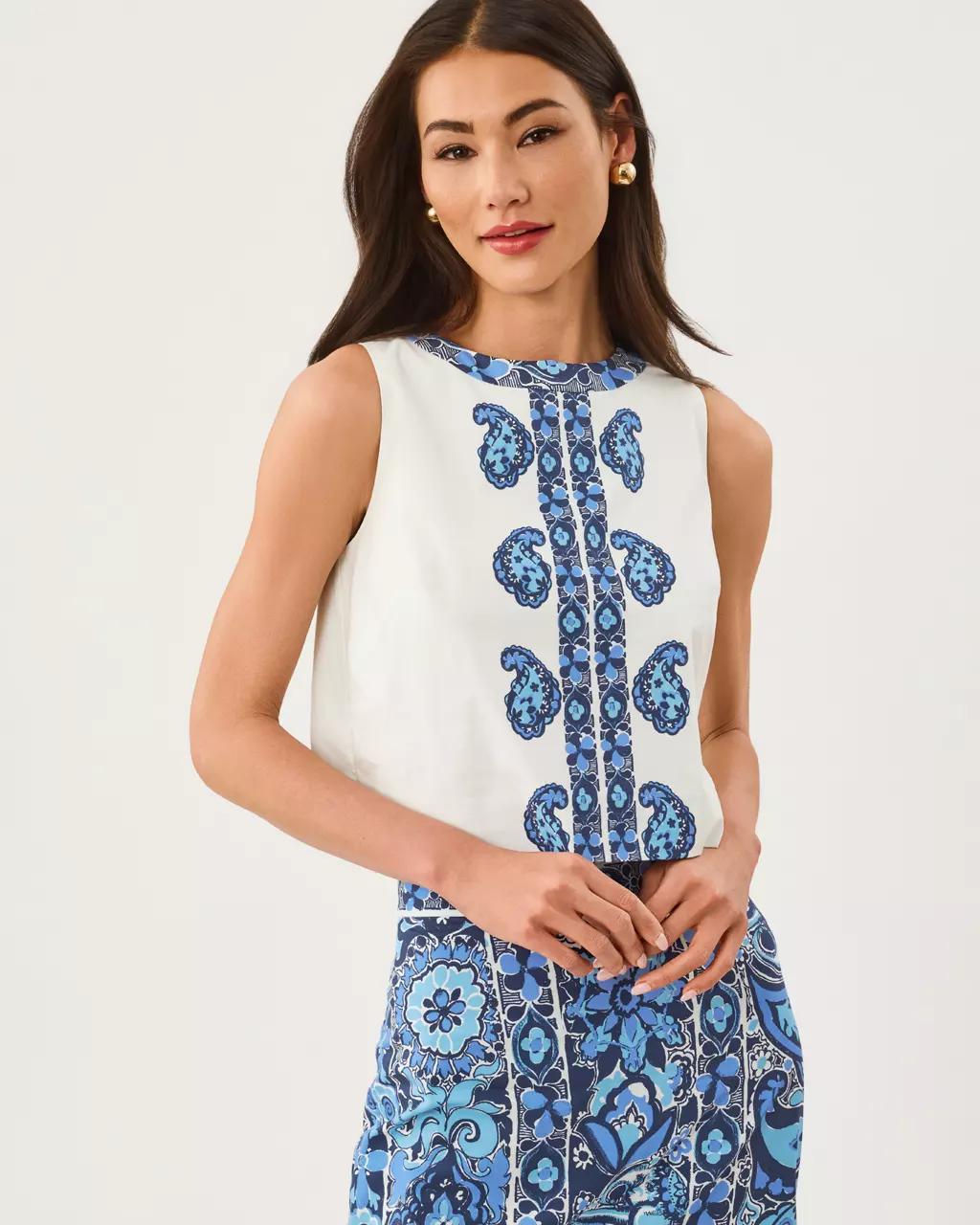 Lilly Pulitzer - Annaleese Sleeveless Top - Low Tide Navy