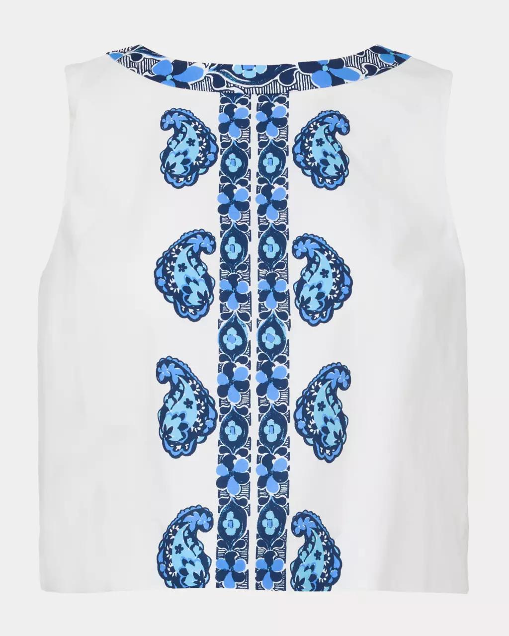 Lilly Pulitzer - Annaleese Sleeveless Top - Low Tide Navy
