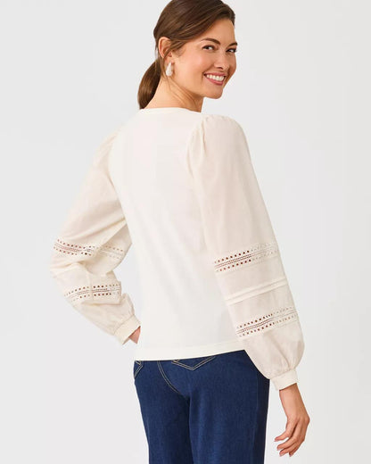 Lilly Pulitzer - Ronson Long Sleeve Knit Top - Coconut