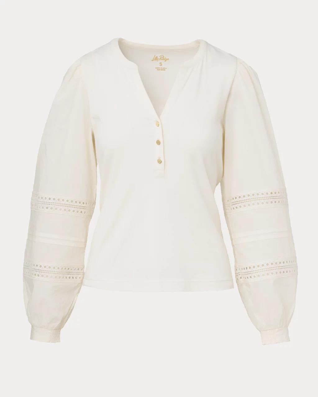 Lilly Pulitzer - Ronson Long Sleeve Knit Top - Coconut