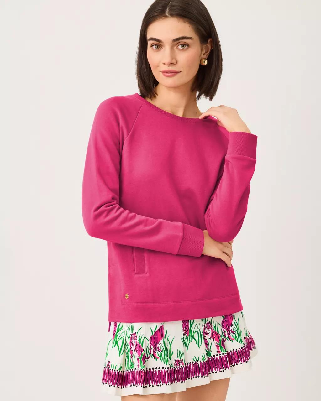 Lilly Pulitzer - New Beach Comber Pullover - Berry Bouquet