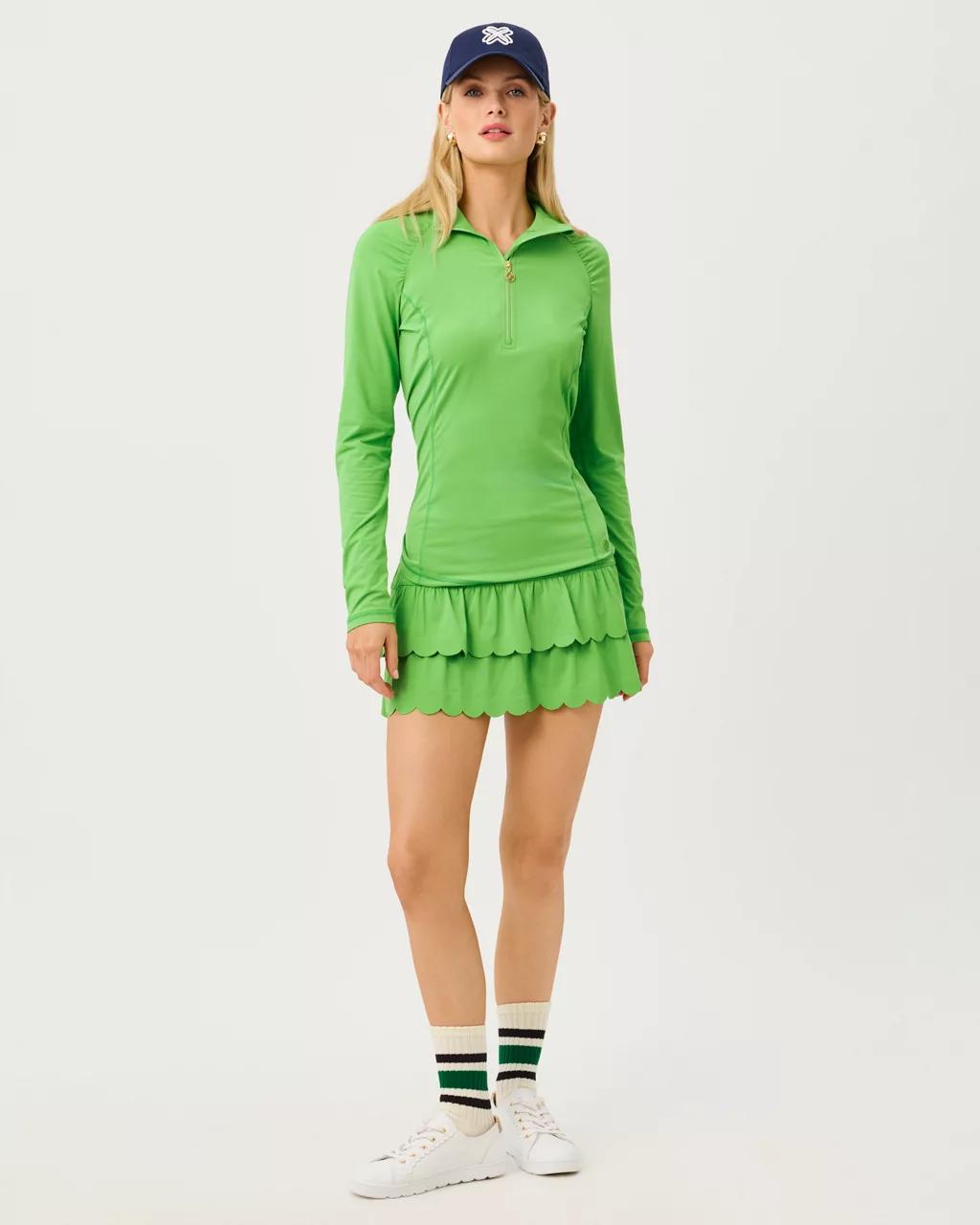 Lilly Pulitzer - UPF 50+ Luxletic Justine Pullover - Chateau Green