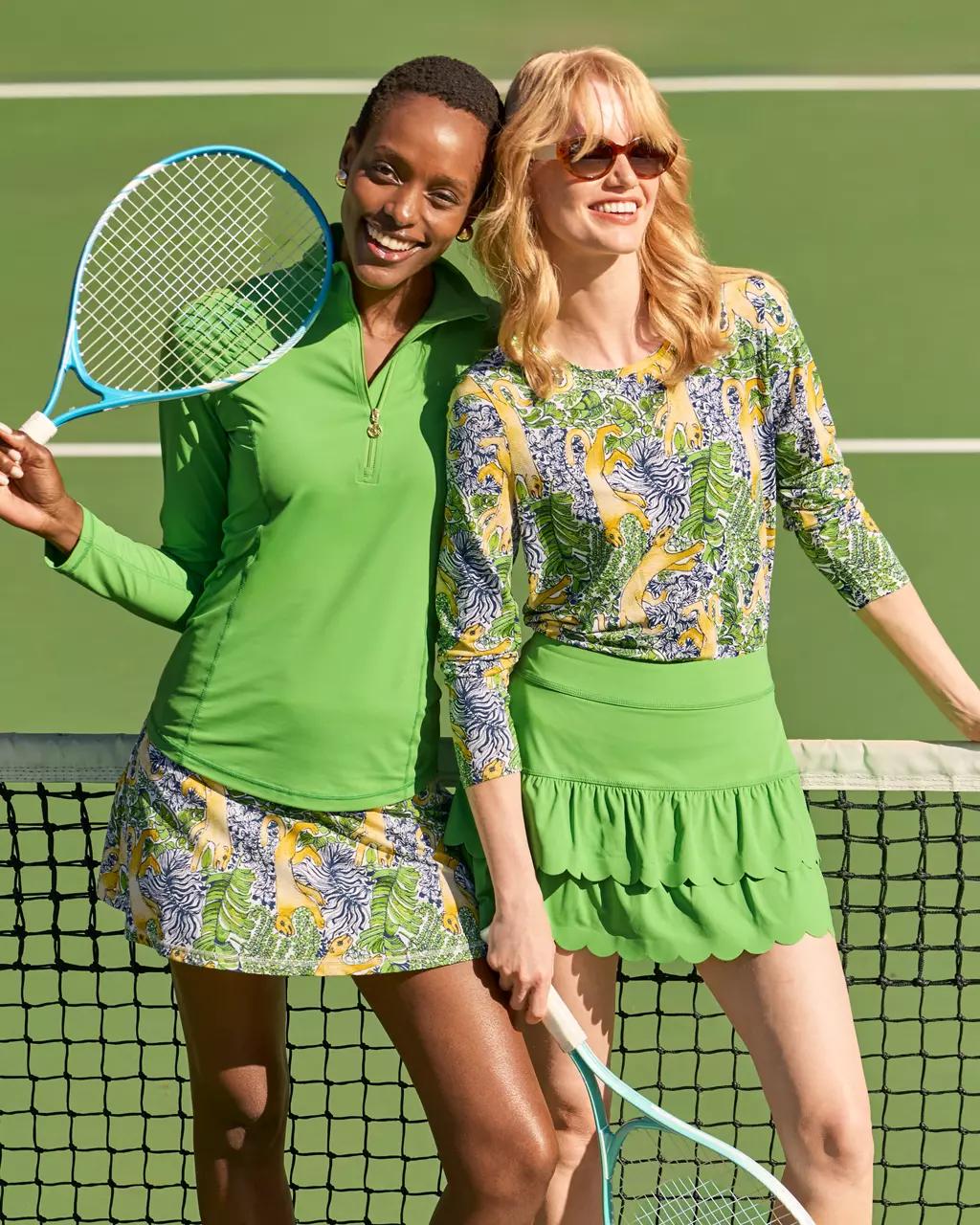 Lilly Pulitzer - UPF 50+ Luxletic Justine Pullover - Chateau Green