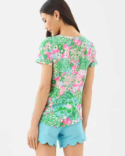 Lilly Pulitzer - Etta Scoop Neck Top - Multi