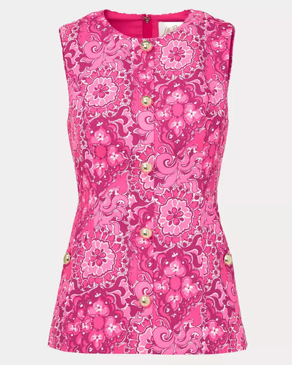 Lilly Pulitzer - Eugenia Sleeveless Top - Pink Aster