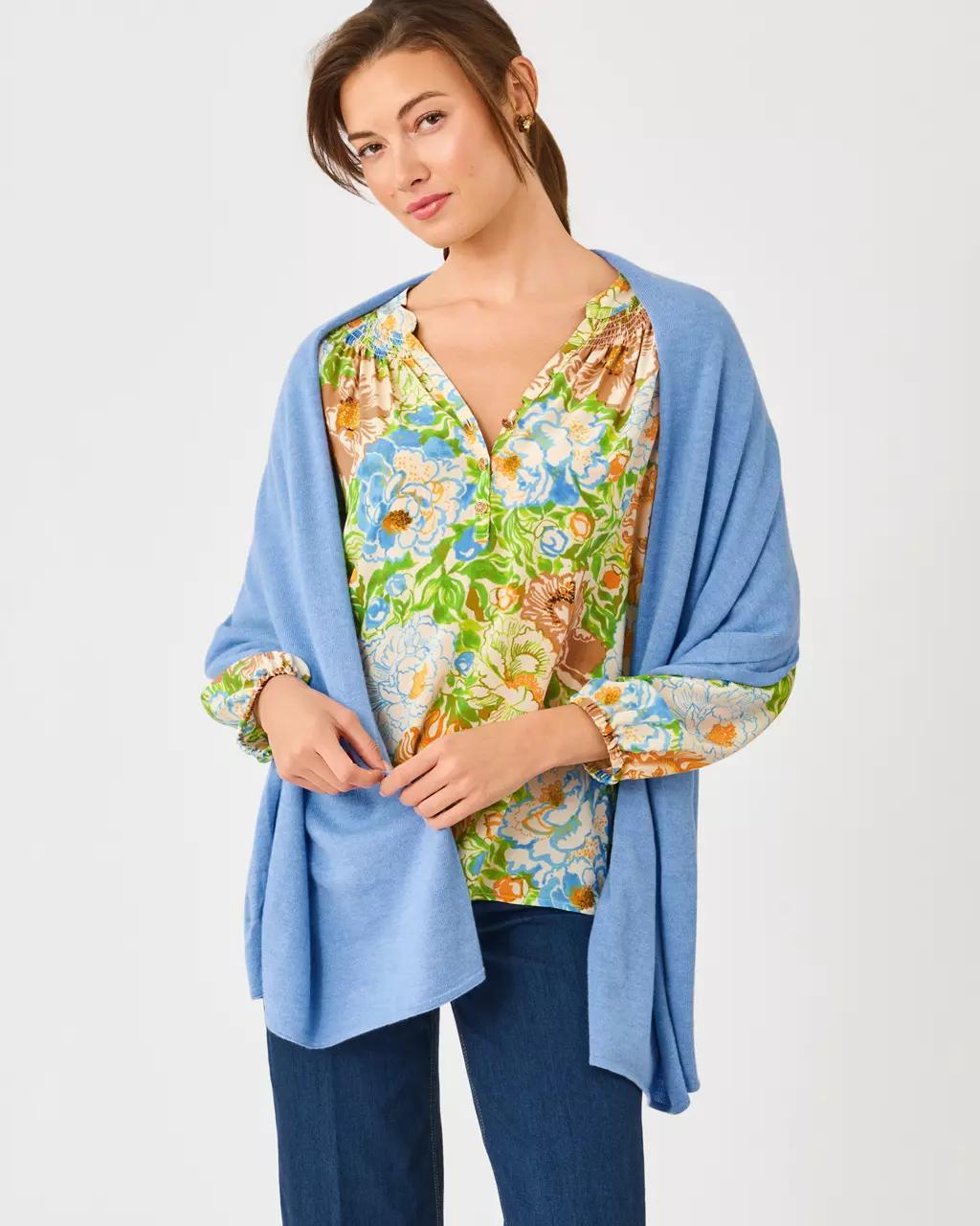 Lilly Pulitzer - Lanelle Wrap - Heathered Merriweather Blue