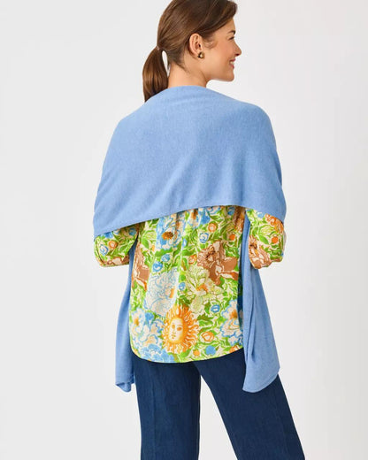 Lilly Pulitzer - Lanelle Wrap - Heathered Merriweather Blue