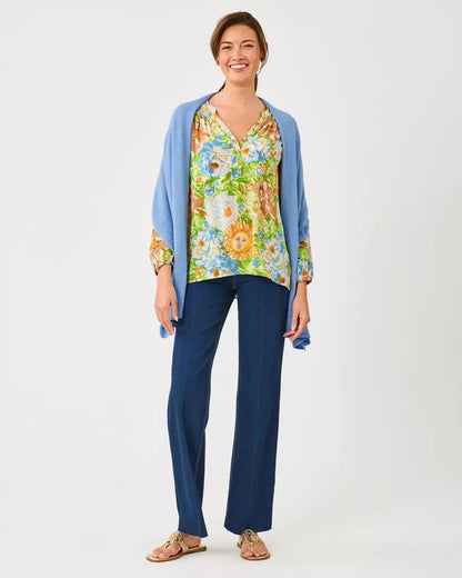 Lilly Pulitzer - Lanelle Wrap - Heathered Merriweather Blue