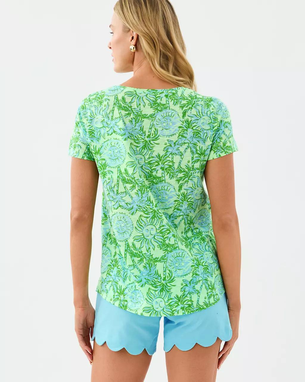 Lilly Pulitzer - Etta Scoop Neck Top - Cool Mint
