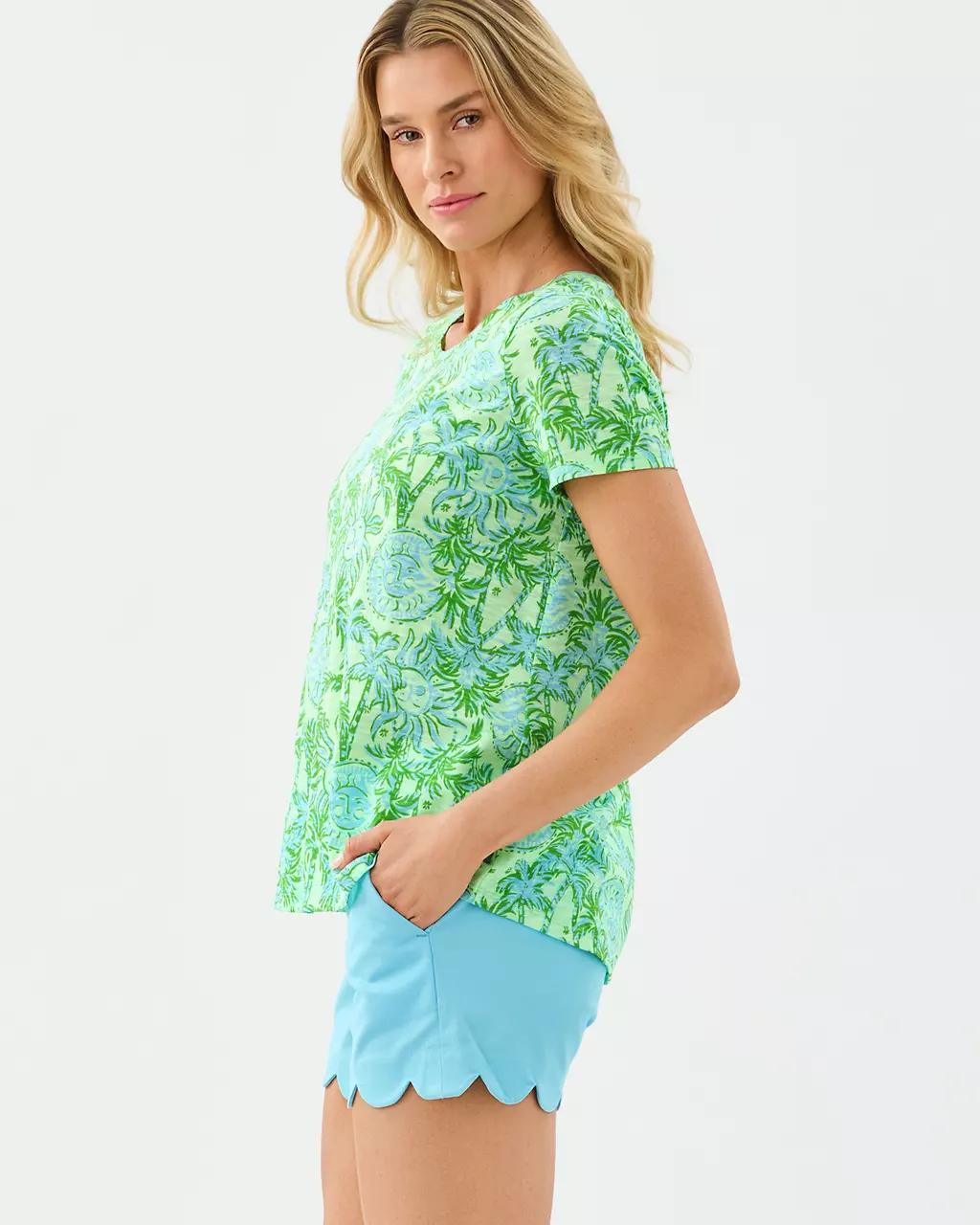 Lilly Pulitzer - Etta Scoop Neck Top - Cool Mint