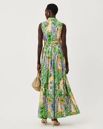 Lilly Pulitzer - Marria Stretch Maxi Shirtdress - Multi