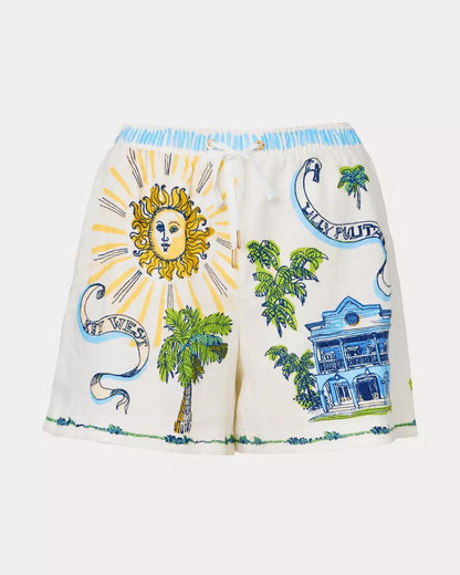 Lilly Pulitzer - 5" Croix Linen Short - Coconut