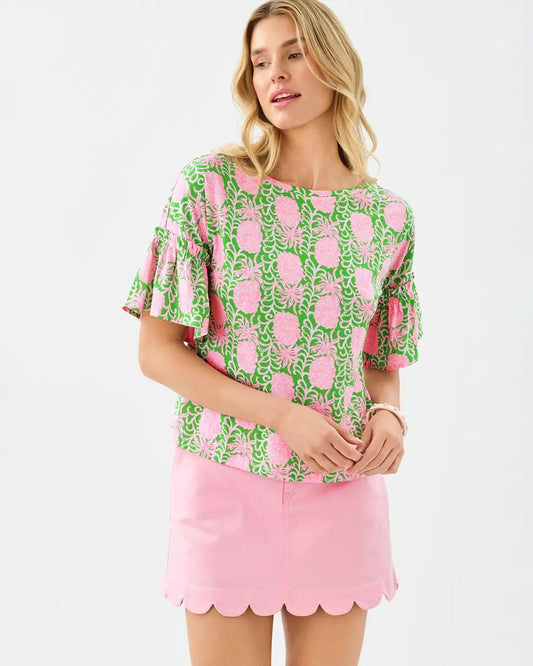 Lilly Pulitzer - Ziva Top - Fauna Green