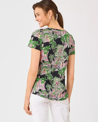 Lilly Pulitzer - Etta Scoop Neck Top - Onyx