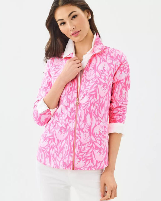Lilly Pulitzer - UPF 50+ Leona Zip-Up Jacket - Rousseau Pink