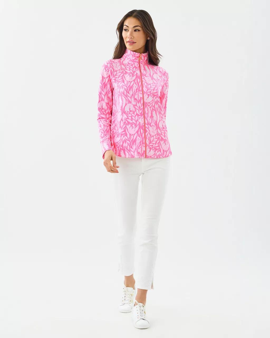 Lilly Pulitzer - UPF 50+ Leona Zip-Up Jacket - Rousseau Pink