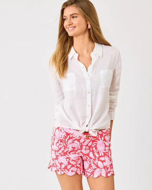 Lilly Pulitzer - 5" Buttercup Knit Short - Cane Coral