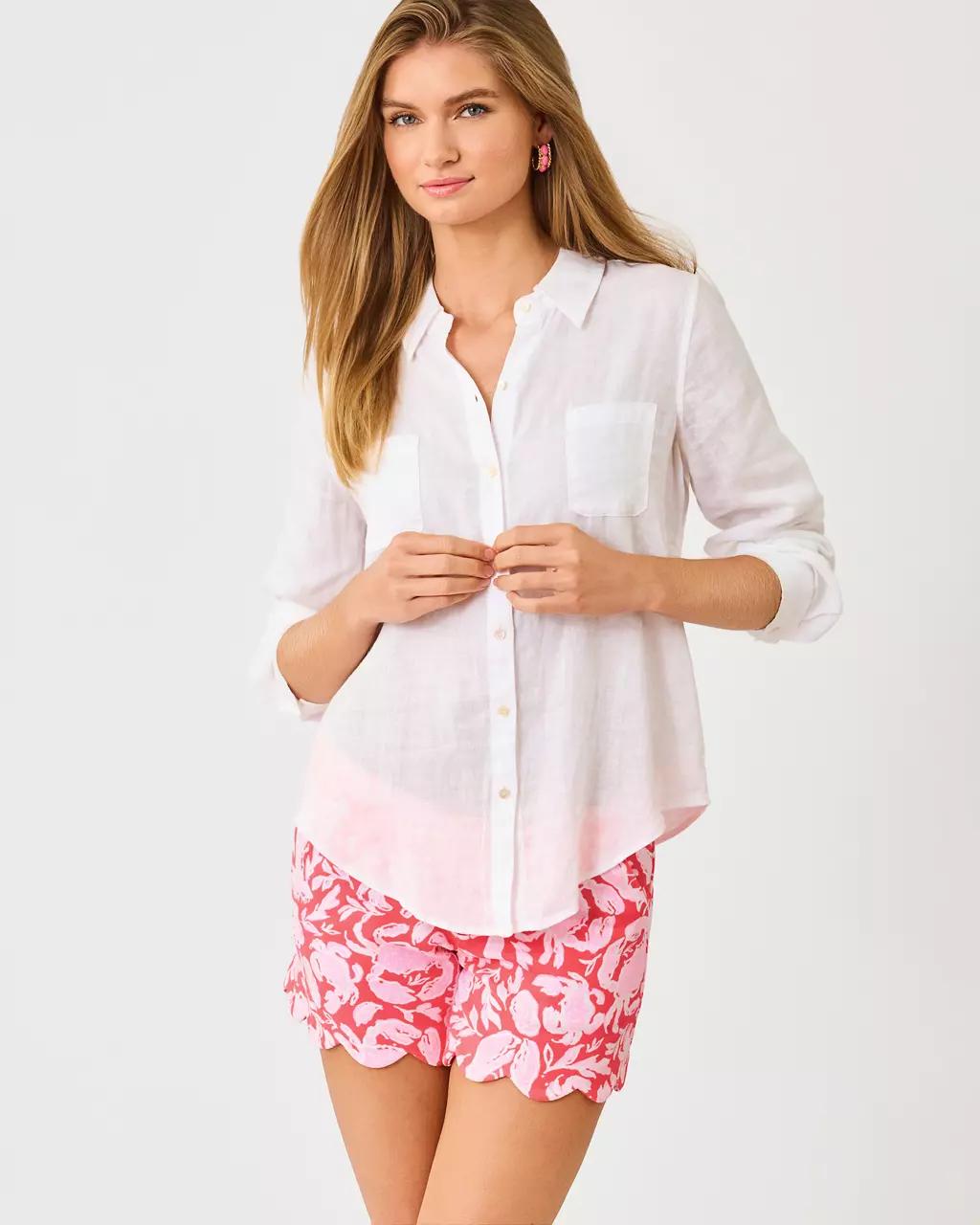 Lilly Pulitzer - 5" Buttercup Knit Short - Cane Coral