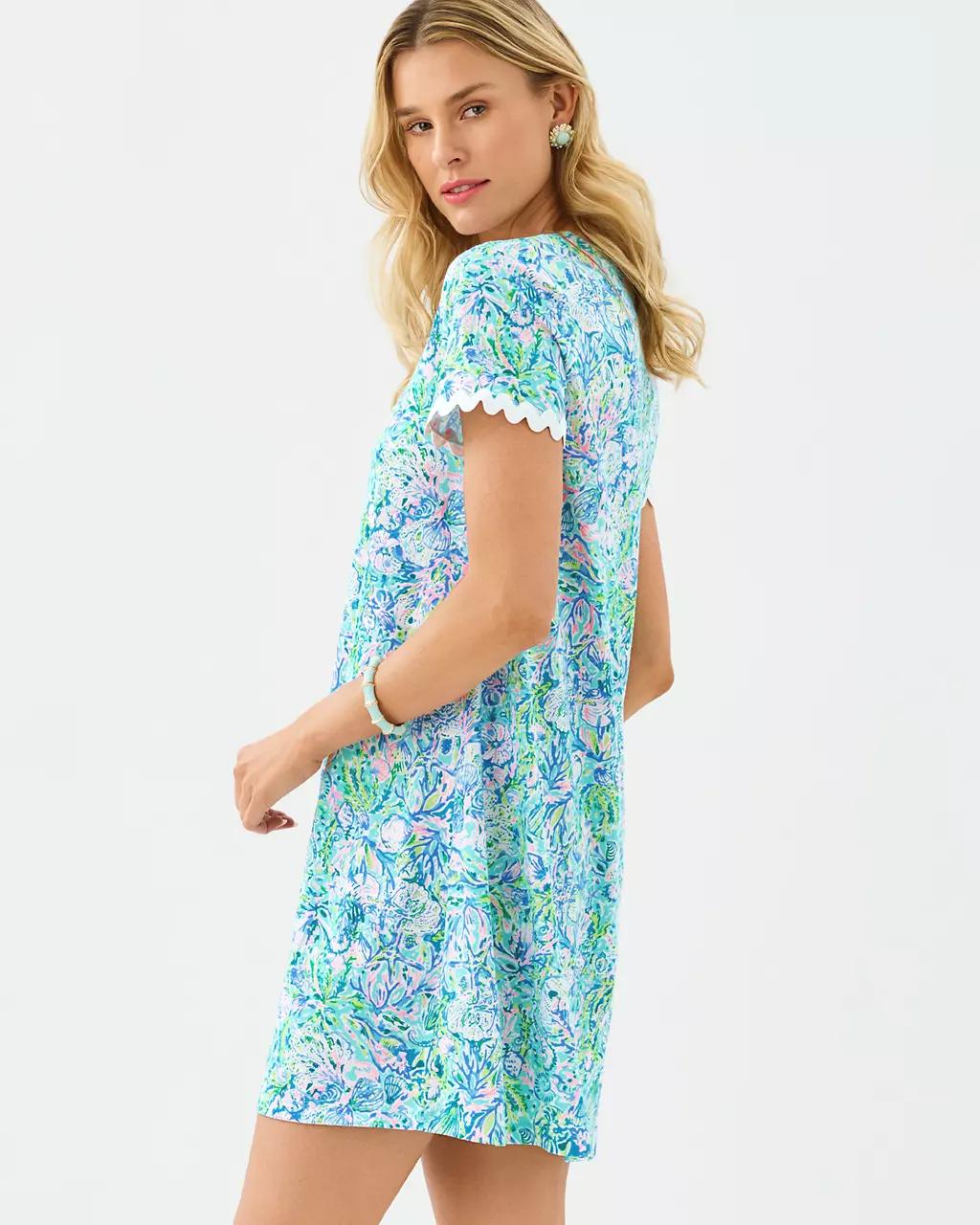 Lilly Pulitzer - Cody Short Sleeve Dress - Surf Blue