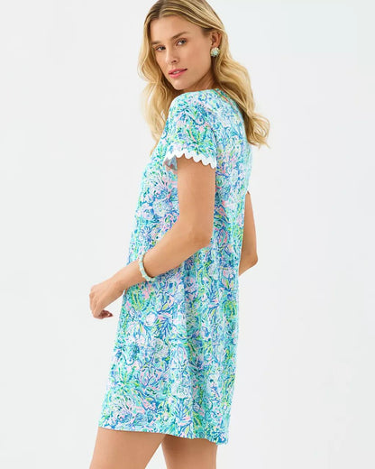 Lilly Pulitzer - Cody Short Sleeve Dress - Surf Blue