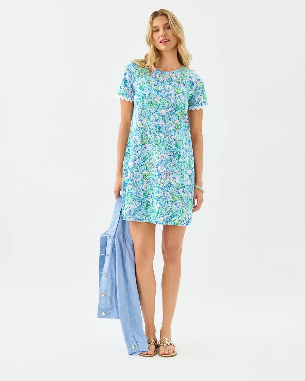 Lilly Pulitzer - Cody Short Sleeve Dress - Surf Blue