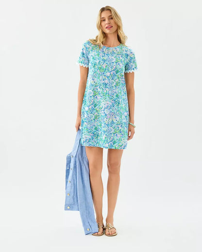 Lilly Pulitzer - Cody Short Sleeve Dress - Surf Blue