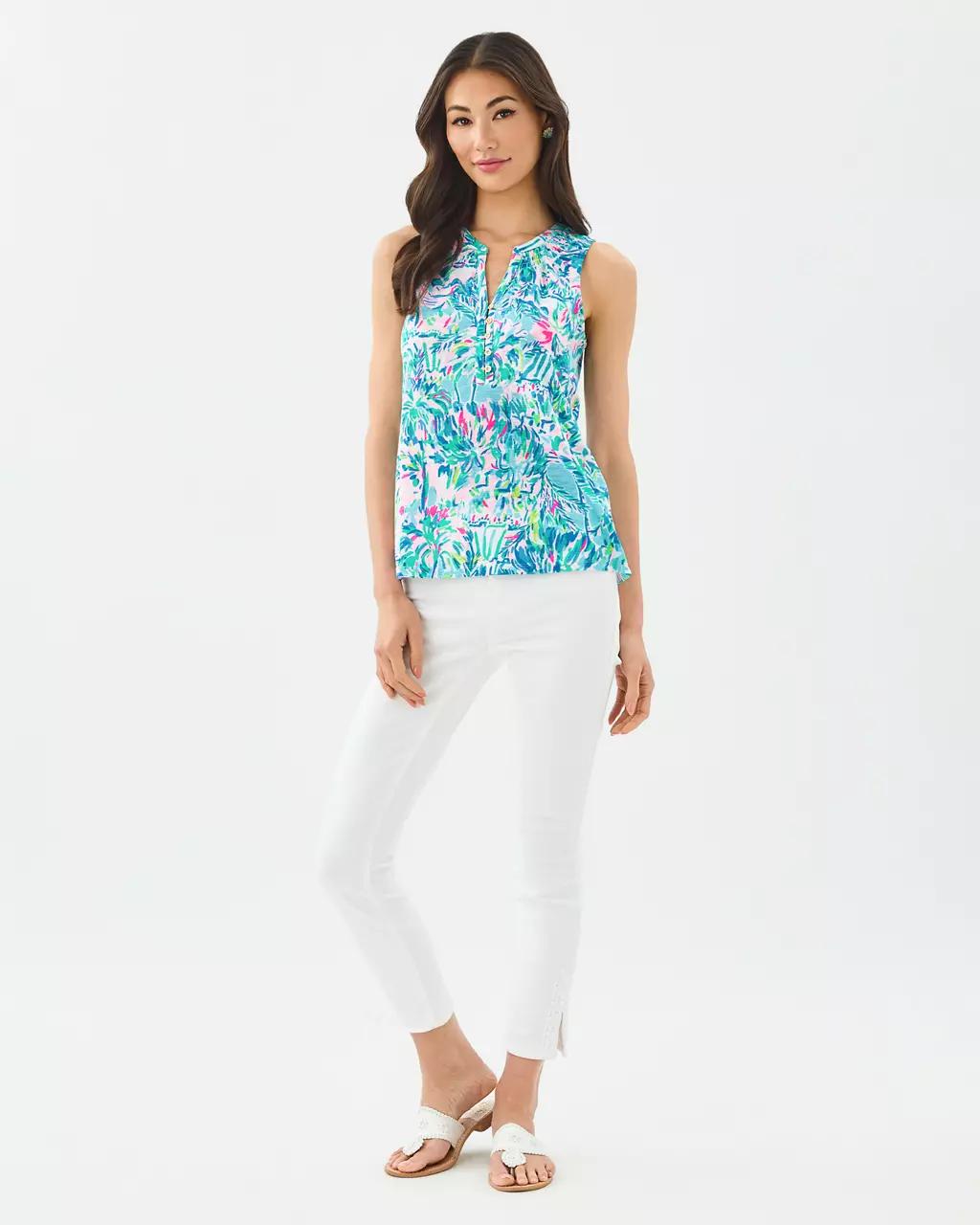 Lilly Pulitzer - Essie Tank Top - Blue Ibiza
