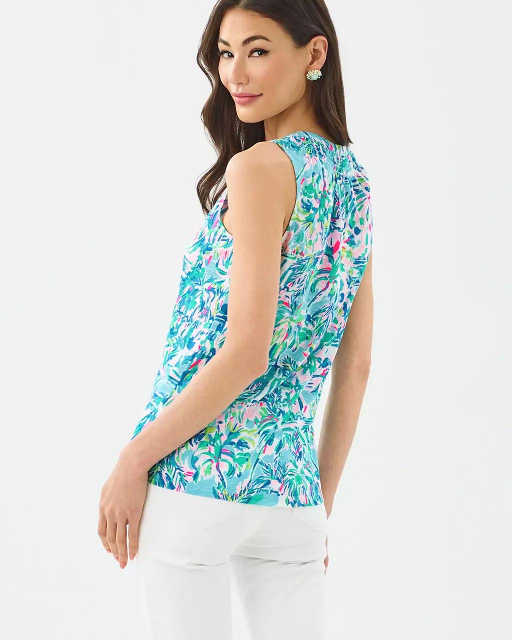 Lilly Pulitzer - Essie Tank Top - Blue Ibiza