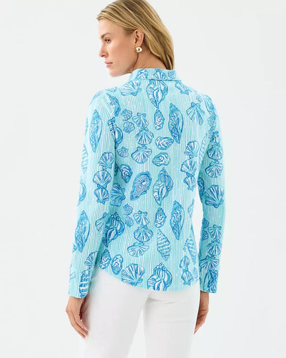 Lilly Pulitzer - UPF 50+ Leona Zip-Up Jacket - Fresh Water Blue
