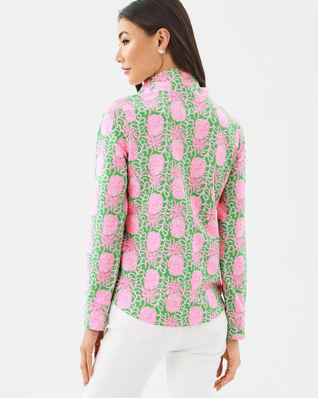 Lilly Pulitzer - UPF 50+ Leona Zip-Up Jacket - Fauna Green