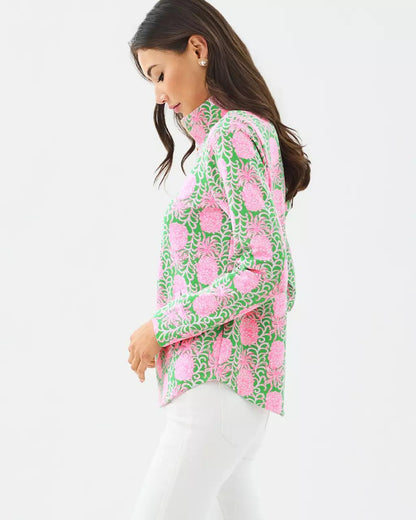 Lilly Pulitzer - UPF 50+ Leona Zip-Up Jacket - Fauna Green