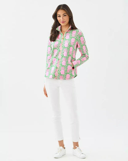 Lilly Pulitzer - UPF 50+ Leona Zip-Up Jacket - Fauna Green