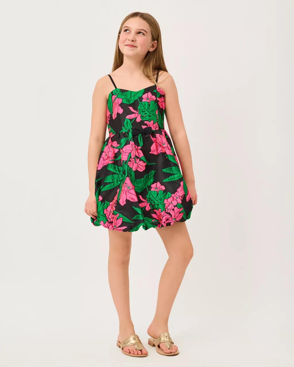 Lilly Pulitzer - Girls Mini Bowman Jacquard Dress - Noir