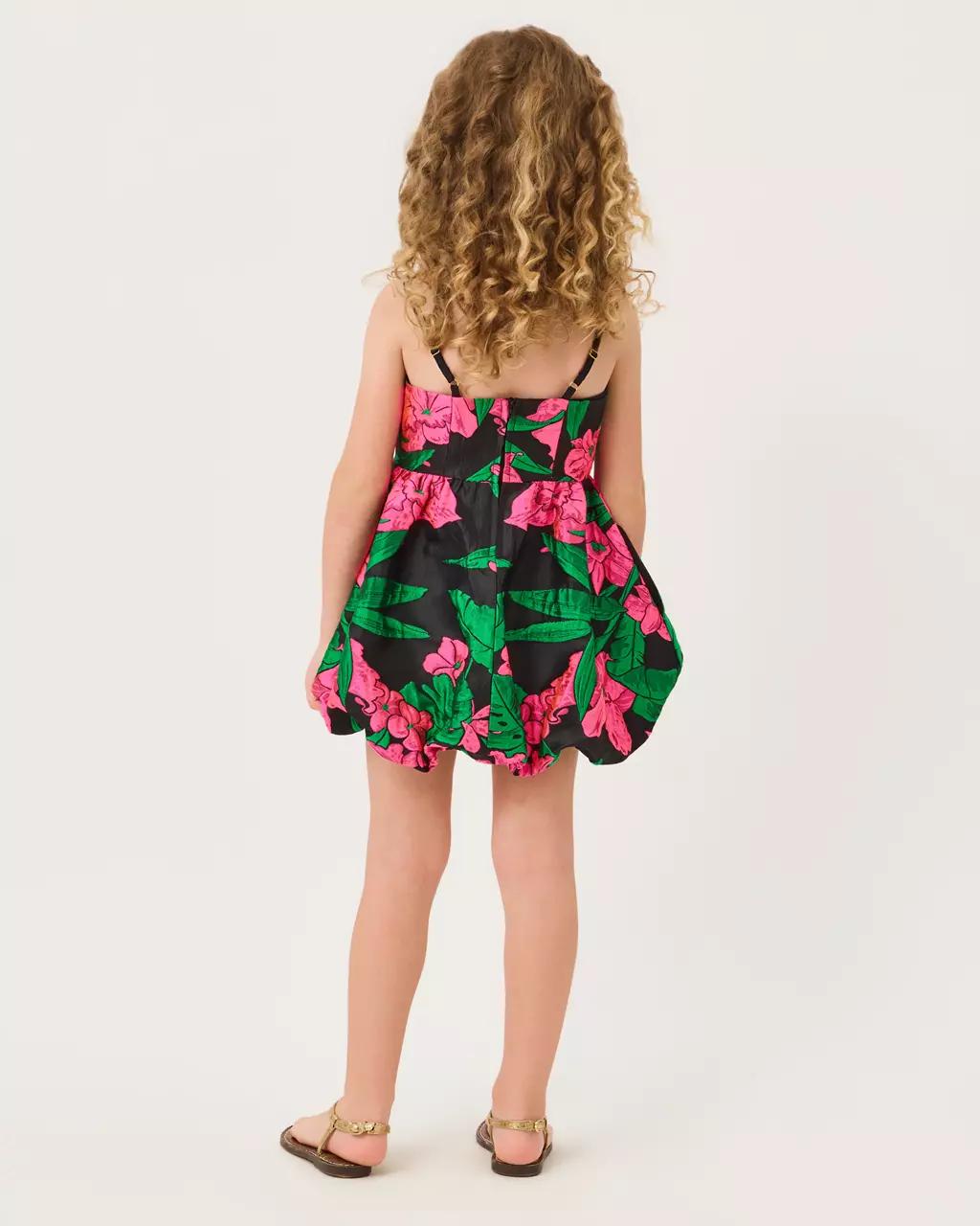 Lilly Pulitzer - Girls Mini Bowman Jacquard Dress - Noir