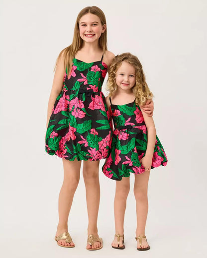Lilly Pulitzer - Girls Mini Bowman Jacquard Dress - Noir