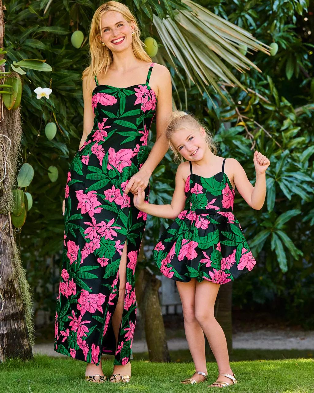 Lilly Pulitzer - Girls Mini Bowman Jacquard Dress - Noir