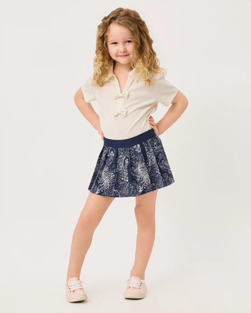 Lilly Pulitzer - Girls Sylvana Skort - Low Tide Navy