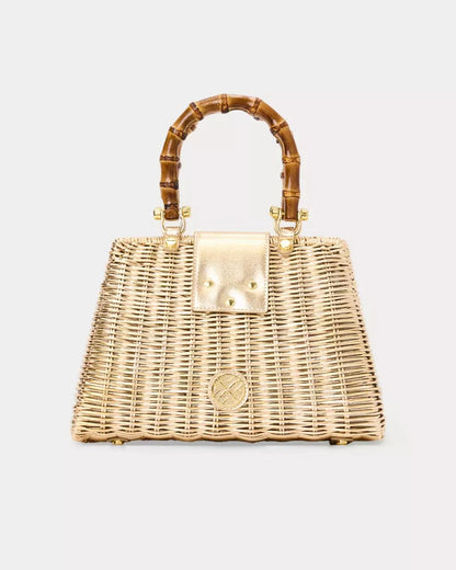 Lilly Pulitzer - Leena Top Handle Bag - Gold Metallic