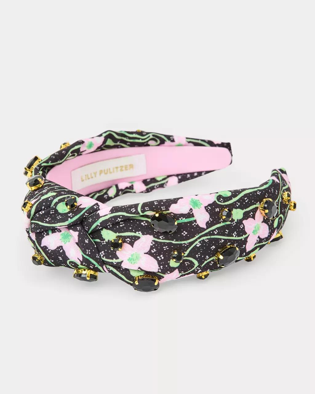 Lilly Pulitzer - Slim Knot Embellished Headband - Onyx