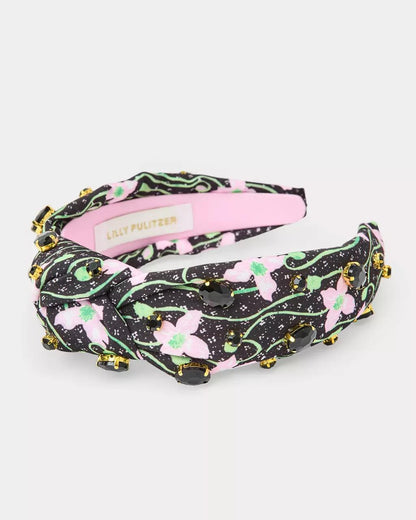 Lilly Pulitzer - Slim Knot Embellished Headband - Onyx