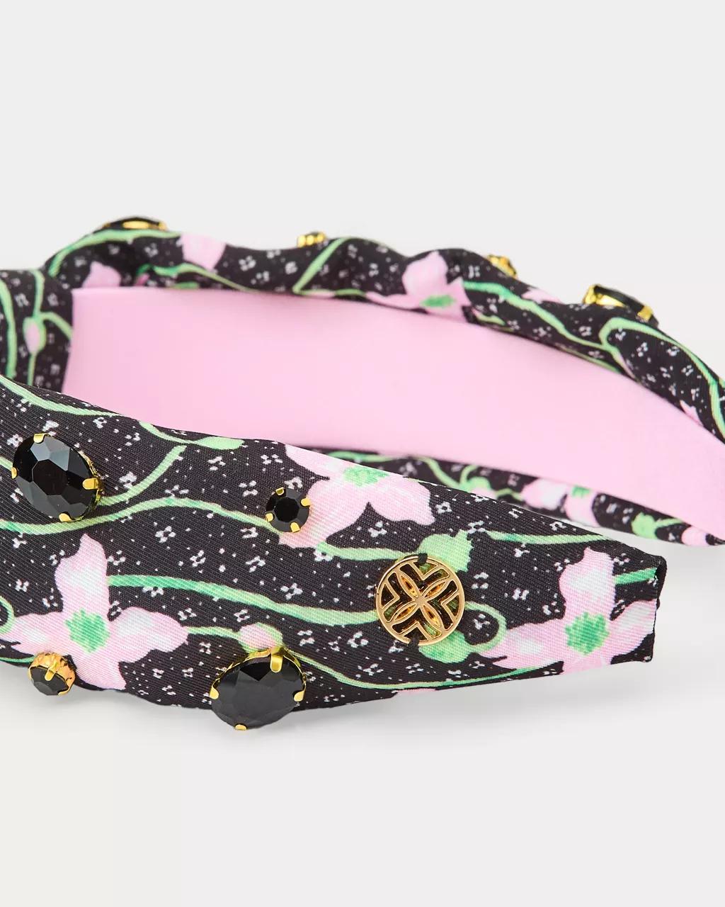Lilly Pulitzer - Slim Knot Embellished Headband - Onyx