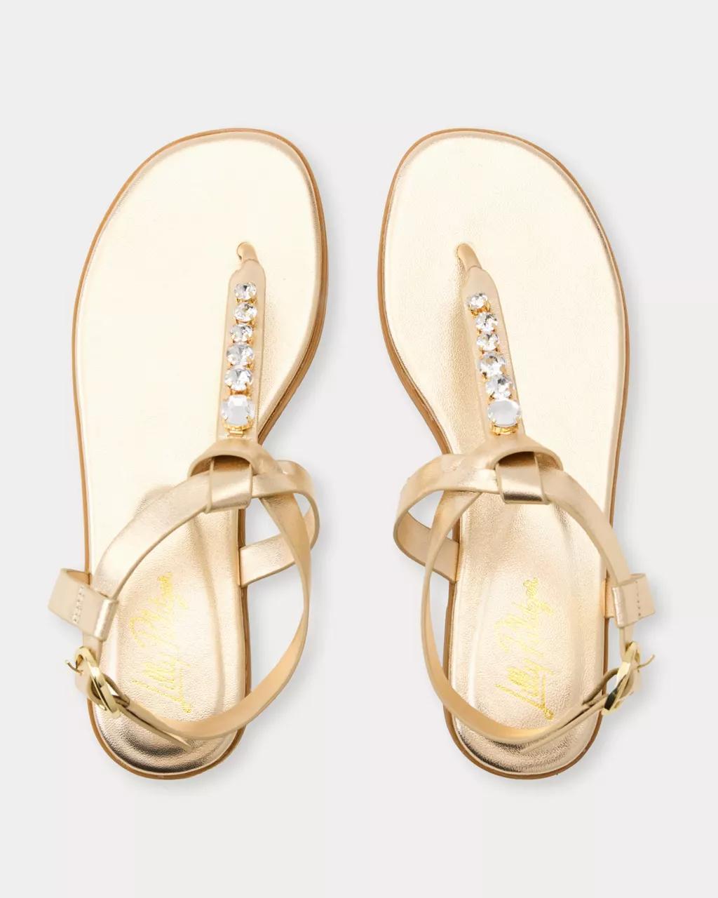 Lilly Pulitzer - Kroix Sandal - Gold Metallic