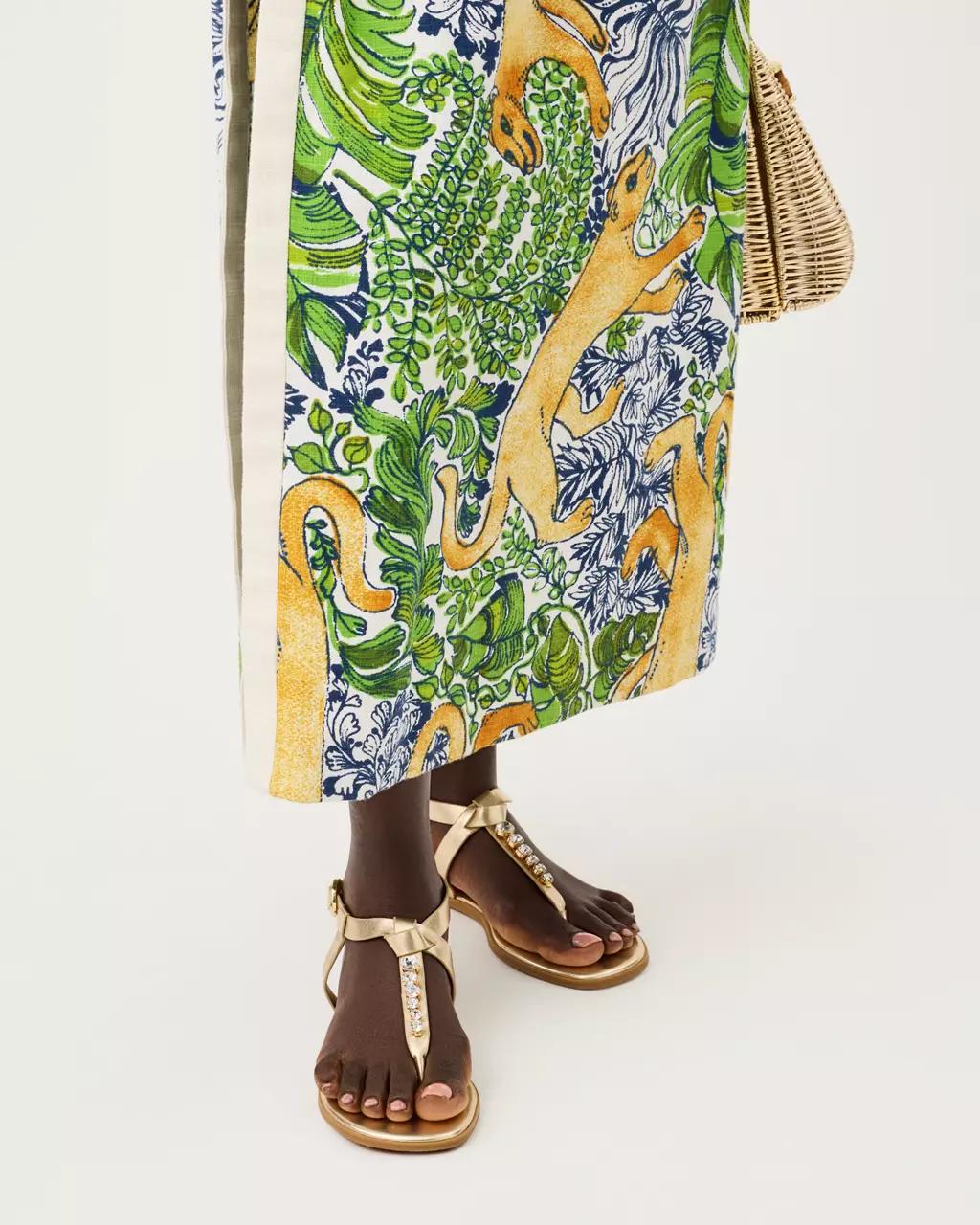 Lilly Pulitzer - Kroix Sandal - Gold Metallic
