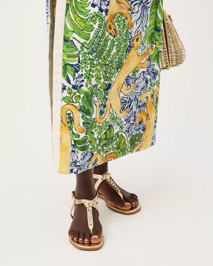 Lilly Pulitzer - Kroix Sandal - Gold Metallic