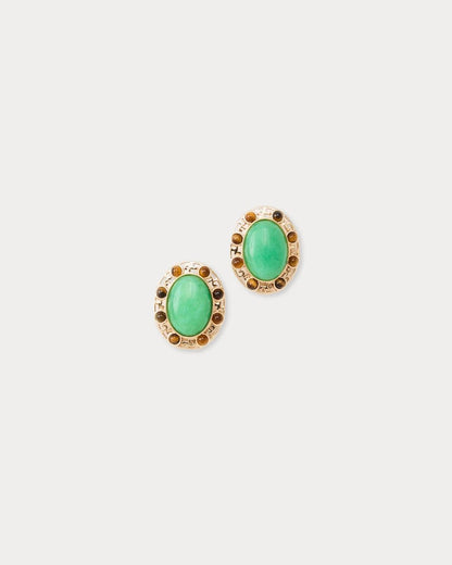 Lilly Pulitzer - Via Palm Earrings - Chateau Green